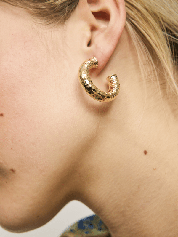 Gold Zoe Hoops - Pure Apotheca