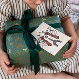 Golden Holly (Gold Foil) Gift Wrap Roll 3m - Pure Apotheca