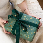 Golden Holly (Gold Foil) Gift Wrap Roll 3m - Pure Apotheca