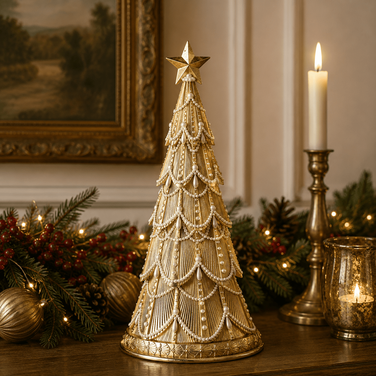 Golden Pearl Swag Tree 46cm - Pure Apotheca