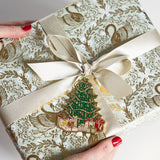 Golden Swans Foil Wrapping Paper Roll 3m - Pure Apotheca