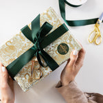 Golden Swans Foil Wrapping Paper Roll 3m - Pure Apotheca