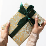 Golden Swans Foil Wrapping Paper Roll 3m - Pure Apotheca