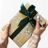 Golden Swans Foil Wrapping Paper Roll 3m - Pure Apotheca