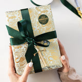 Golden Swans Foil Wrapping Paper Roll 3m - Pure Apotheca