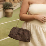 Goldie Clutch Chocolate Knit - Pure Apotheca
