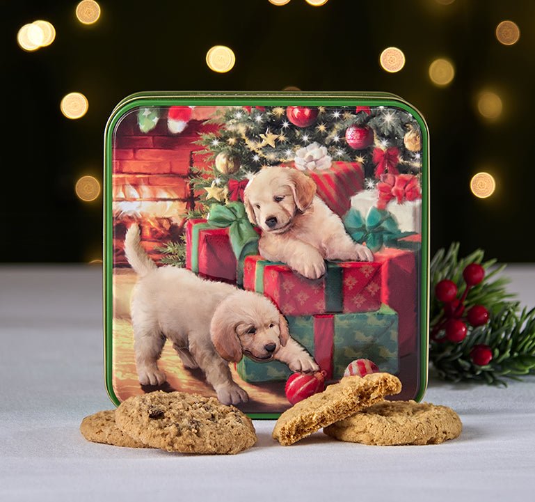 Grandma Wild's Puppies & Presents Shortbread Tin 200g - Pure Apotheca