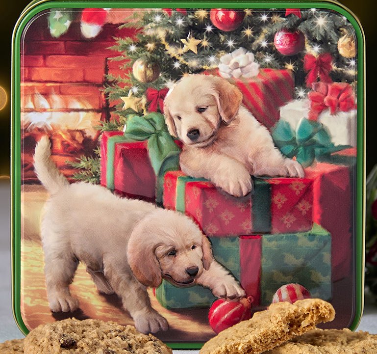 Grandma Wild's Puppies & Presents Shortbread Tin 200g - Pure Apotheca