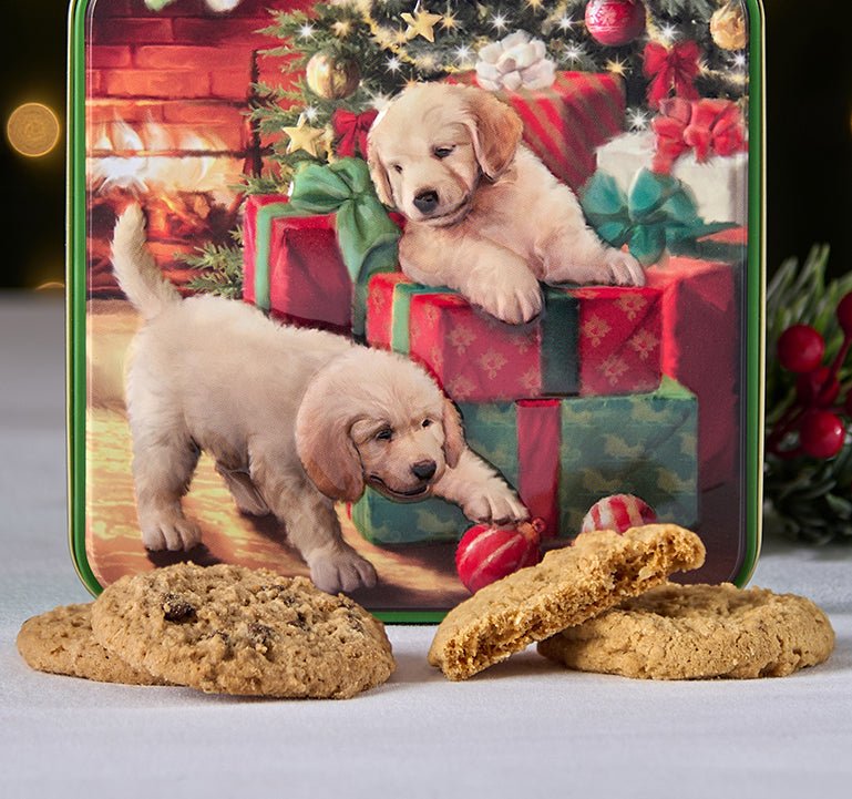 Grandma Wild's Puppies & Presents Shortbread Tin 200g - Pure Apotheca