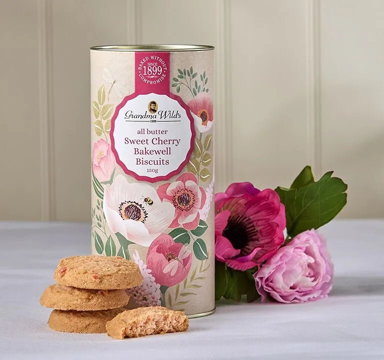 Grandma Wilds Sweet Cherry Bakewell Biscuits 150g - Pure Apotheca