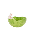 GREEN CABBAGE BOWL WITH BUNNY - Pure Apotheca