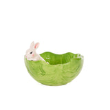 GREEN CABBAGE BOWL WITH BUNNY - Pure Apotheca