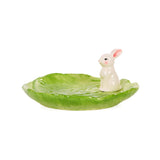 GREEN CABBAGE PLATE WITH BUNNY - Pure Apotheca