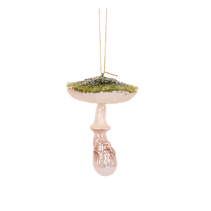 GREEN GLASS HANGING MUSHROOM - Pure Apotheca