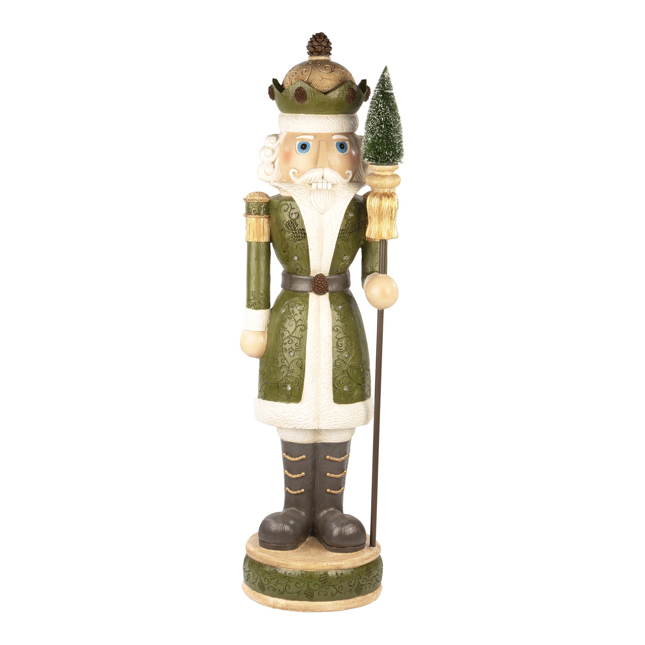 Green LED Woodlands Nutcracker 92cm - Pure Apotheca