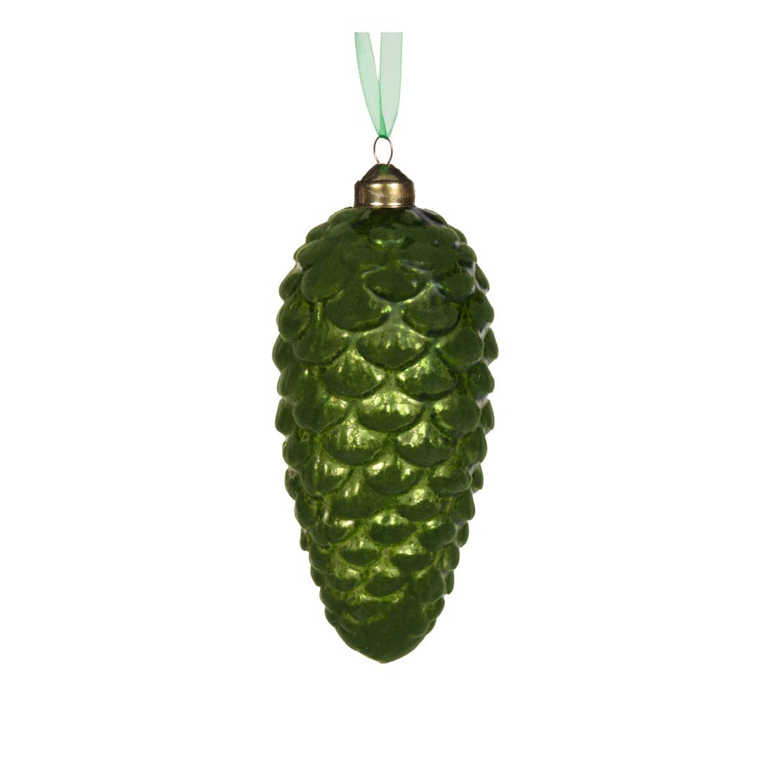 GREEN VELVET PINECONE BAUBLE - Pure Apotheca