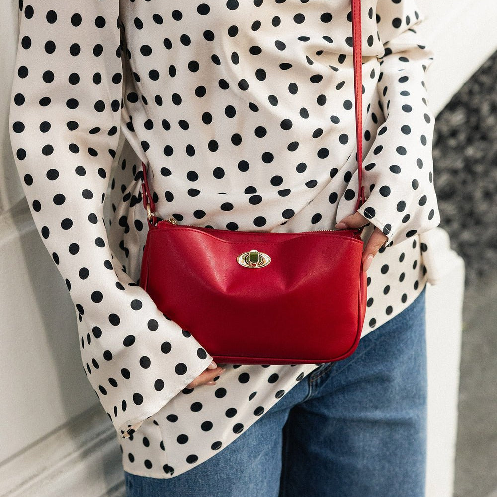 Greta Shoulder Bag Red - Pure Apotheca