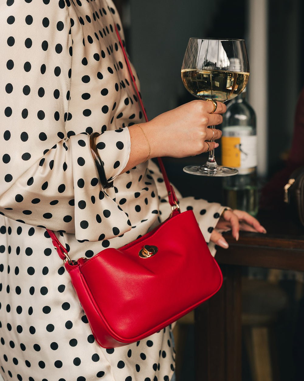 Greta Shoulder Bag Red - Pure Apotheca