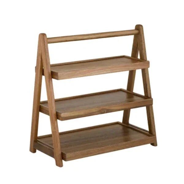 Gusto Wood 3 Tier Shelf - Pure Apotheca