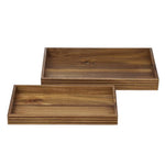 Gusto Wood Ribbed Tray - 2 Sizes - Pure Apotheca