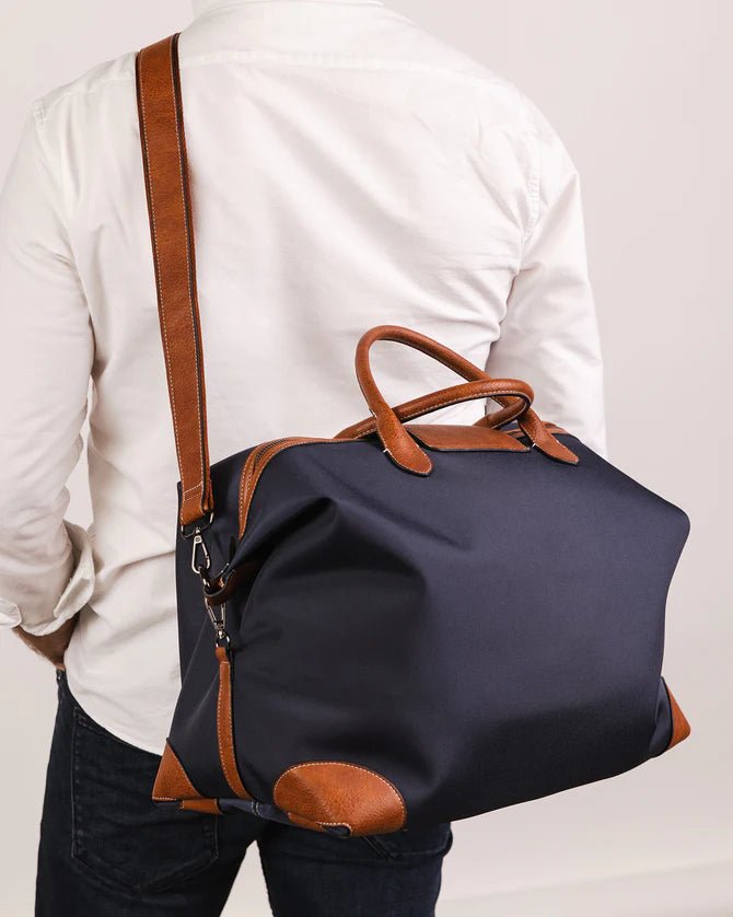 Hamilton Nylon Weekender Bag Navy - Pure Apotheca