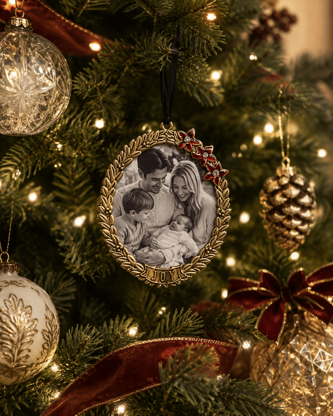 Hanging Oval Frame Joy - Pure Apotheca