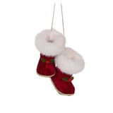 HANGING VELVET SANTA BOOTS - Pure Apotheca