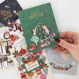 Happy Christmas Tree Decorating Christmas Card - Pure Apotheca