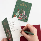 Happy Christmas Tree Decorating Christmas Card - Pure Apotheca