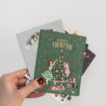 Happy Christmas Tree Decorating Christmas Card - Pure Apotheca