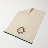 Happy Holidays Embroidered Tea Towel - Pure Apotheca