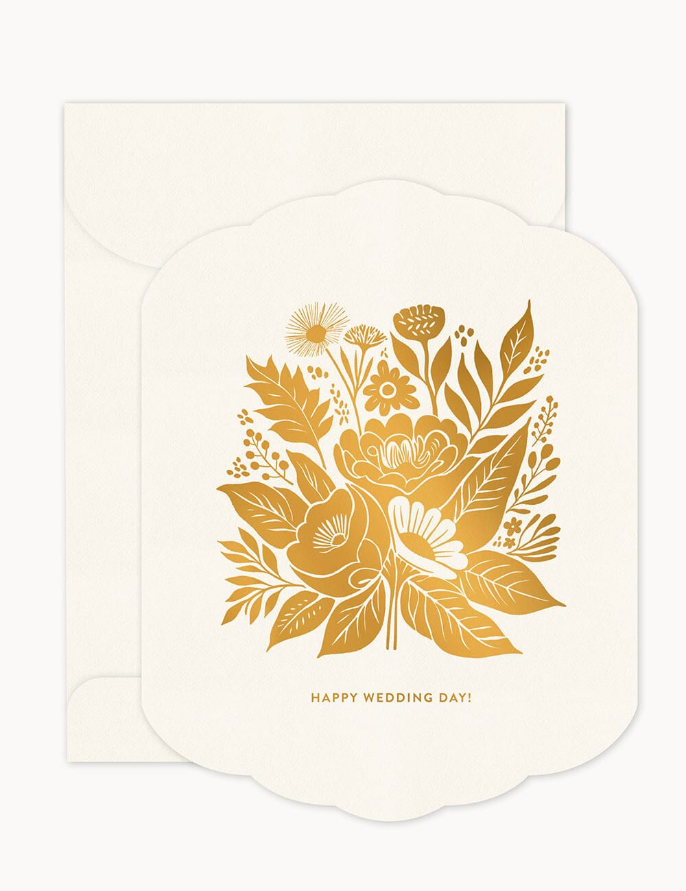 Happy Wedding Day Scallop Card - Pure Apotheca
