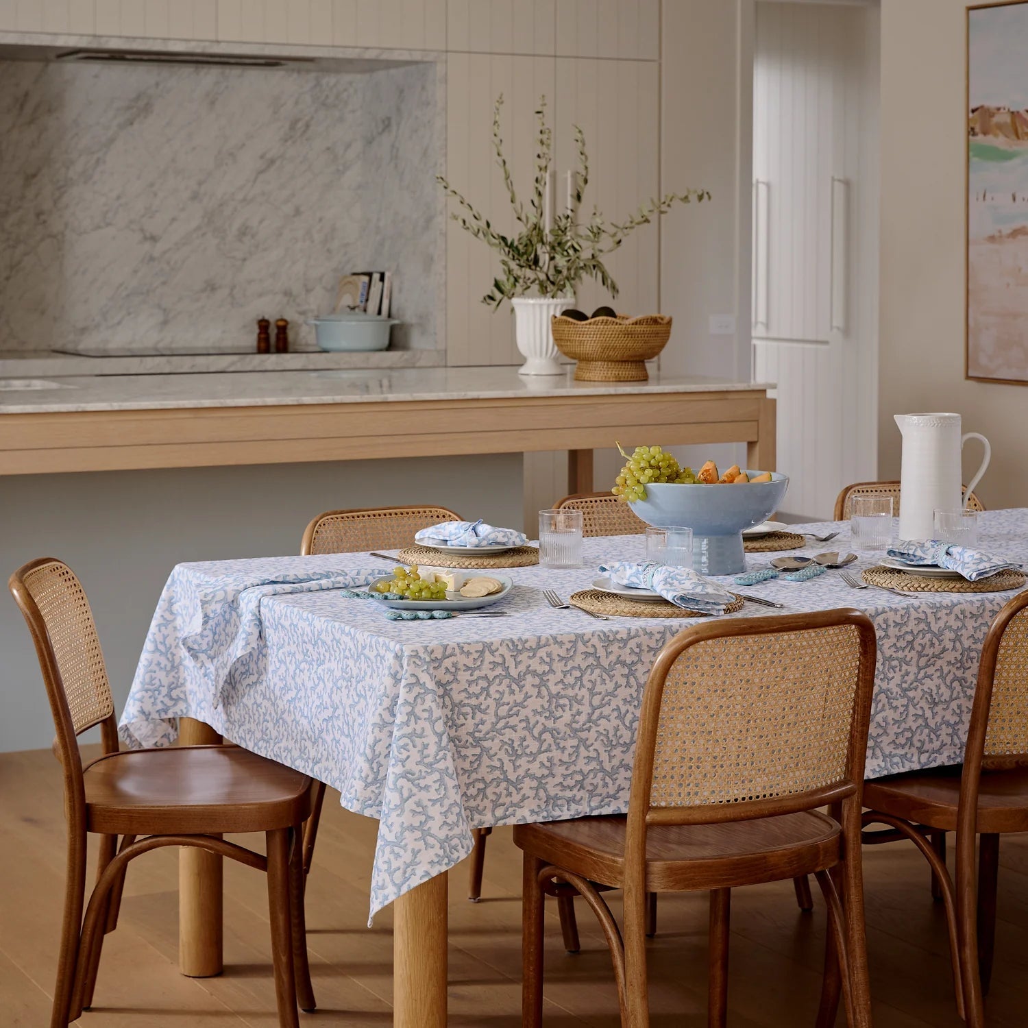 HAYMAN BLUE TABLECLOTH 150X230CM - Pure Apotheca