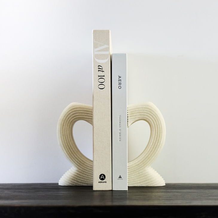 Heart Curved Quartz Book Ends - Pure Apotheca