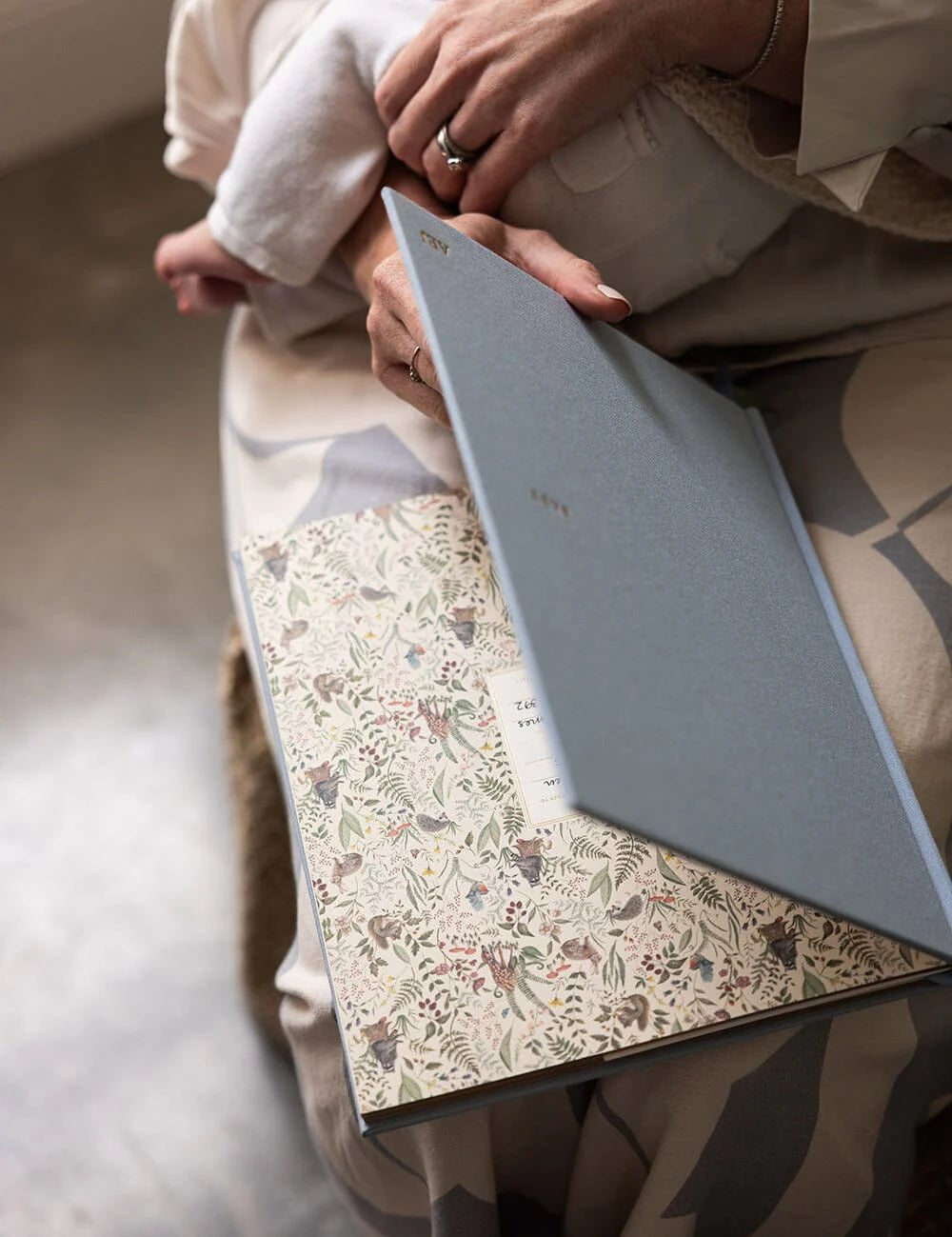 Heirloom Baby’s First Year Memory Journal - Luna Blue - Pure Apotheca