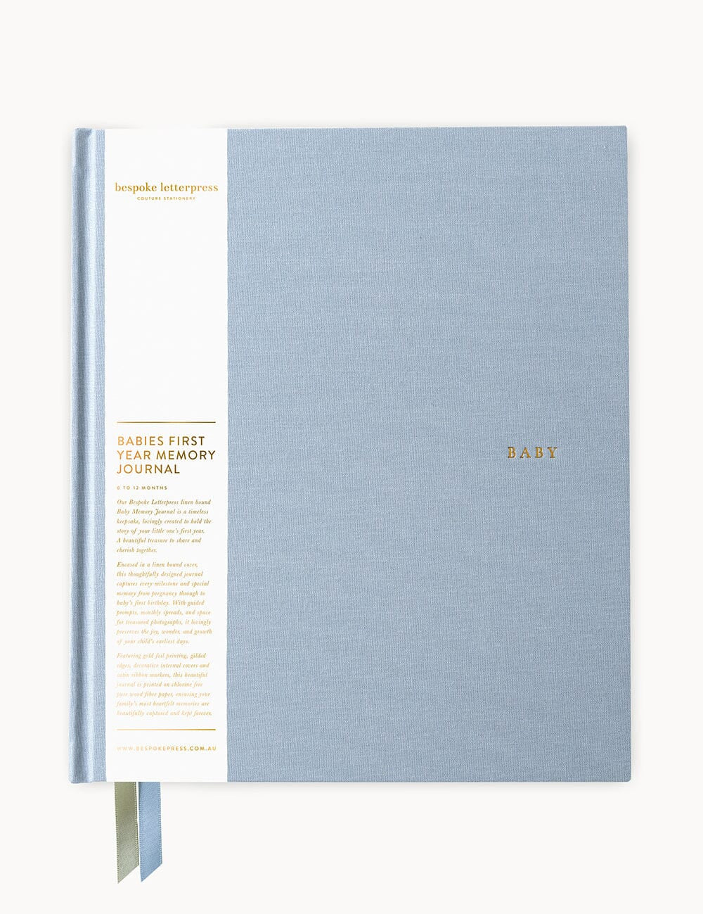 Heirloom Baby’s First Year Memory Journal - Luna Blue - Pure Apotheca