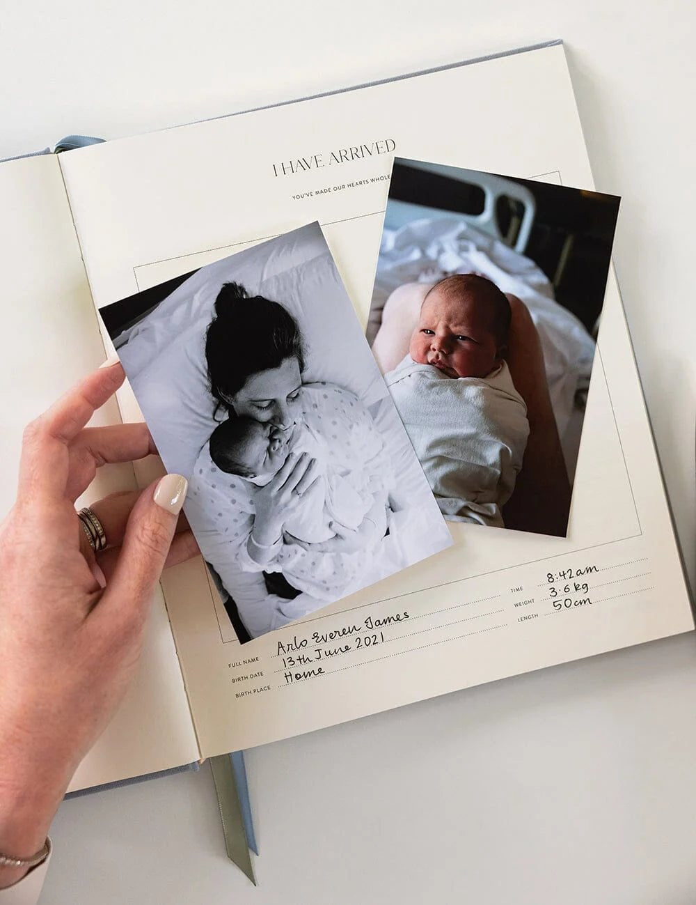 Heirloom Baby’s First Year Memory Journal - Luna Blue - Pure Apotheca