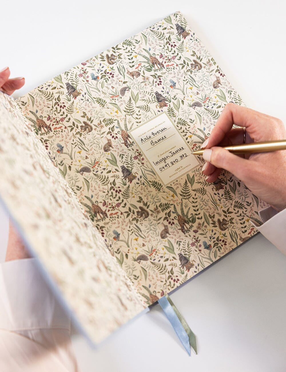 Heirloom Baby’s First Year Memory Journal - Luna Blue - Pure Apotheca
