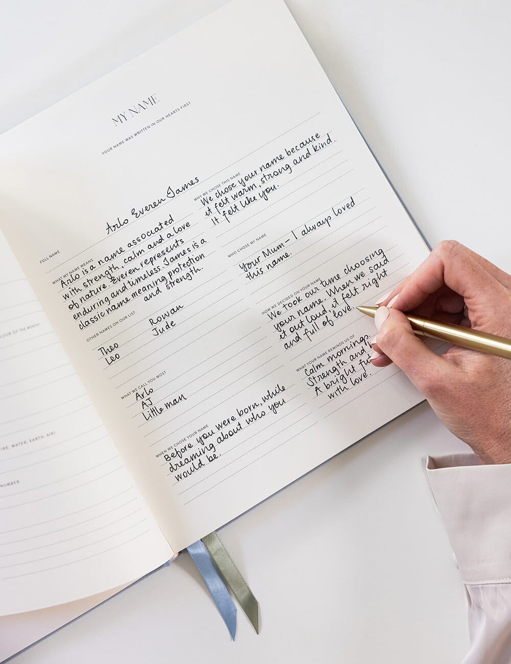 Heirloom Baby’s First Year Memory Journal - Luna Blue - Pure Apotheca
