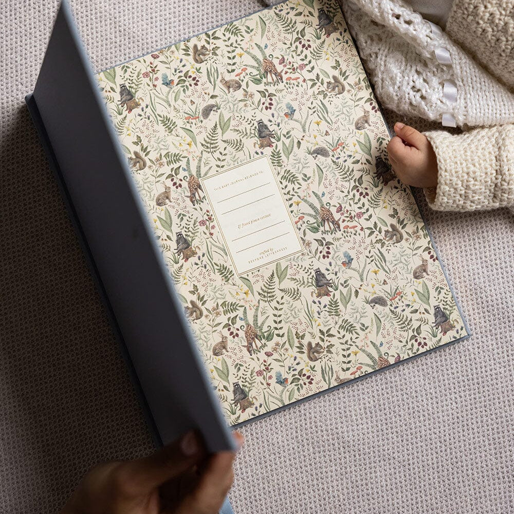 Heirloom Baby’s First Year Memory Journal - Luna Blue - Pure Apotheca