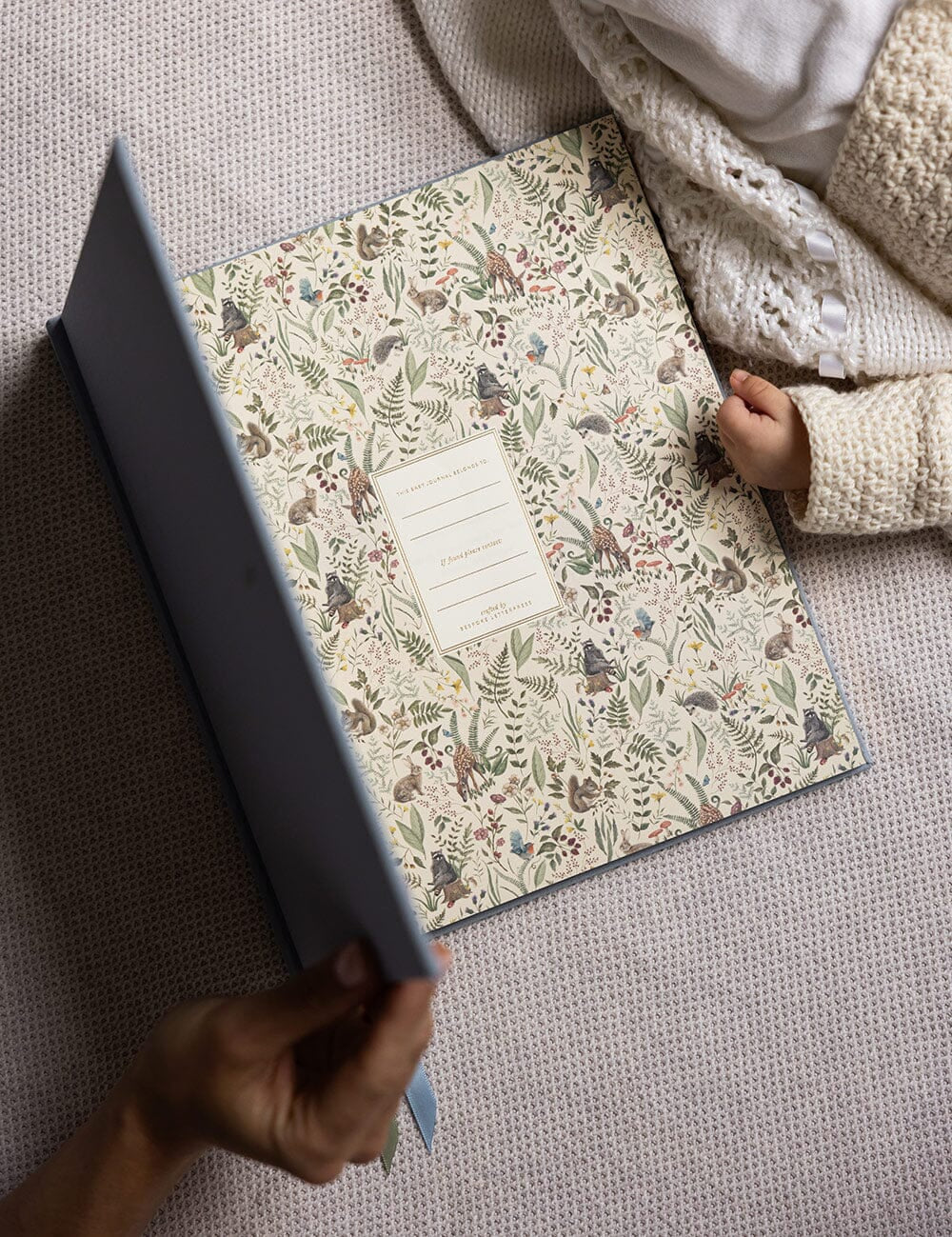 Heirloom Baby’s First Year Memory Journal - Luna Blue - Pure Apotheca