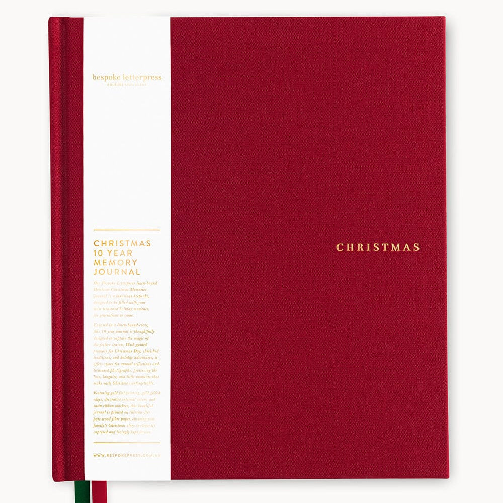 Heirloom Christmas 10 Year Memory Journal - Pure Apotheca