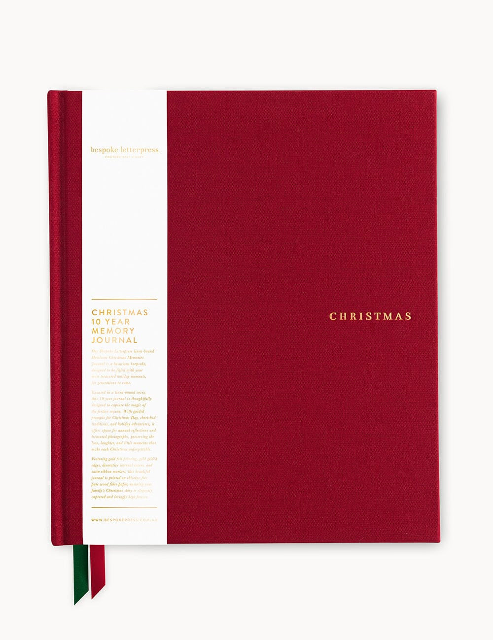 Heirloom Christmas 10 Year Memory Journal - Pure Apotheca