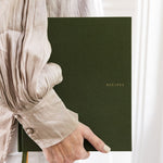 Heirloom Recipe Book Journal - Basil Green - Pure Apotheca