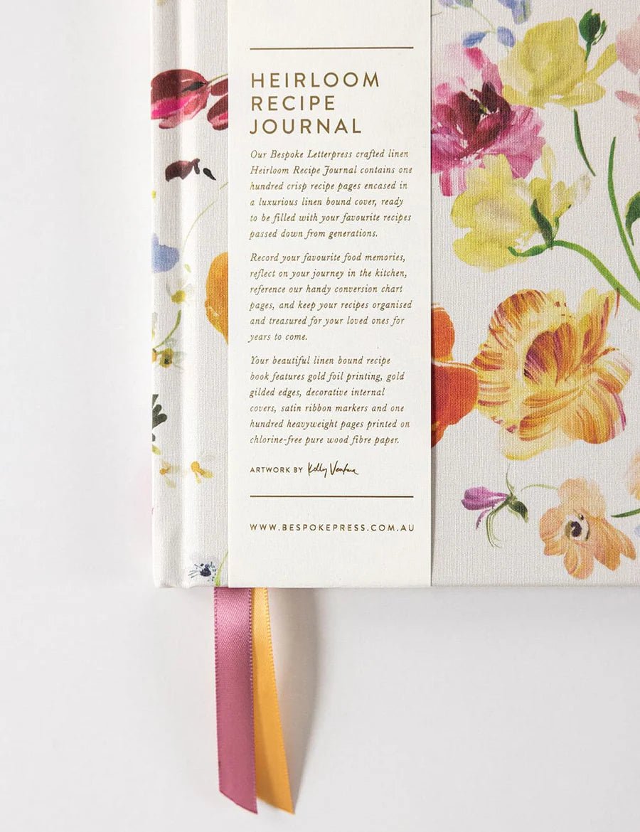 Heirloom Recipe Journal Ranunculus - Pure Apotheca