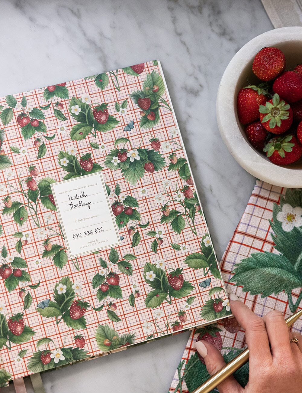 Heirloom Recipe Journal Strawberries - Pure Apotheca