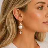 Helena Pearl Drop Earrings - Pure Apotheca