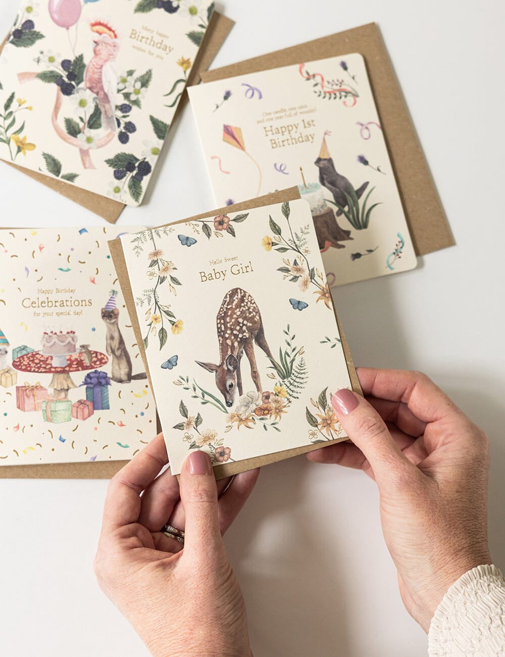 Hello Sweet Baby Girl Greeting Card - Pure Apotheca