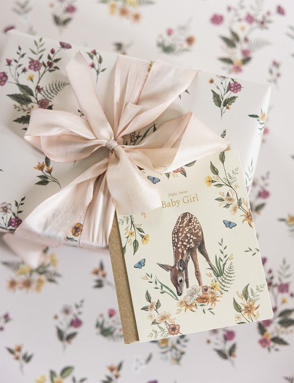 Hello Sweet Baby Girl Greeting Card - Pure Apotheca