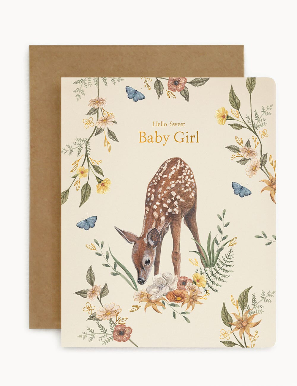 Hello Sweet Baby Girl Greeting Card - Pure Apotheca